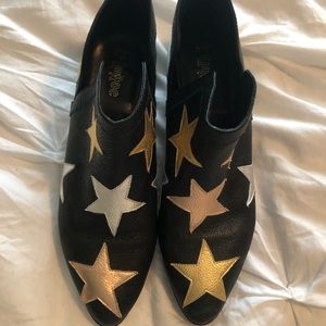 LuLaRoe Star/metallic ankle booties